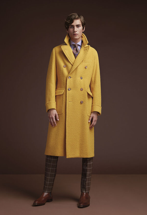 Paul Stuart Shop Gold Casentino Wool Overcoat, image 1